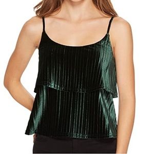 Strappy Velvet Green Top - Jack by BB Dakota - Steve Madden Layered Cami Size L